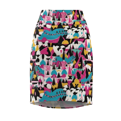 Carnival Circuit on a Pencil Skirt