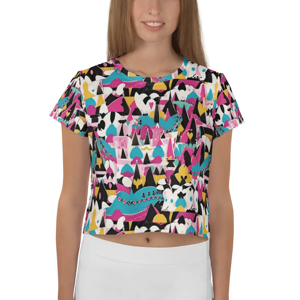 Carnival Circuit on Crop Tee — Front