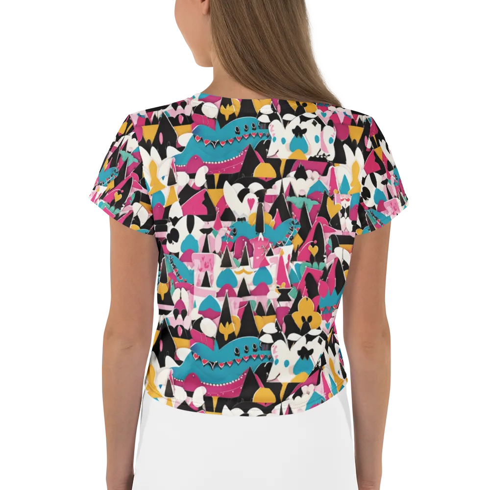 Carnival Circuit on Crop Tee — Back