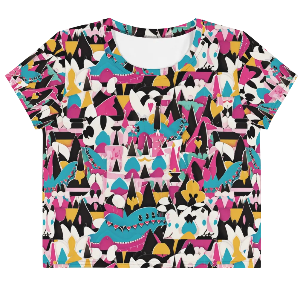 Carnival Circuit on Crop Tee — Front