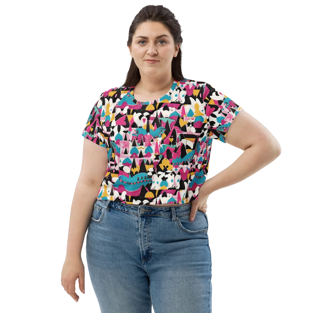 Carnival Circuit on Crop Tee — Front