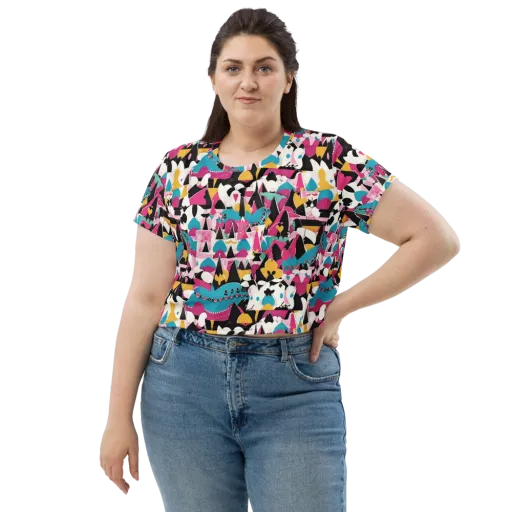 Carnival Circuit on a Crop Tee