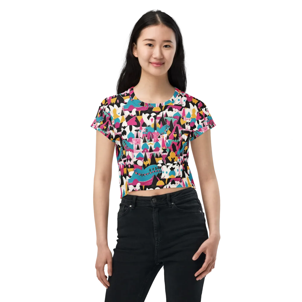 Carnival Circuit on Crop Tee — Front