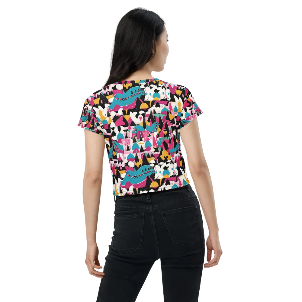 Carnival Circuit on Crop Tee — Back