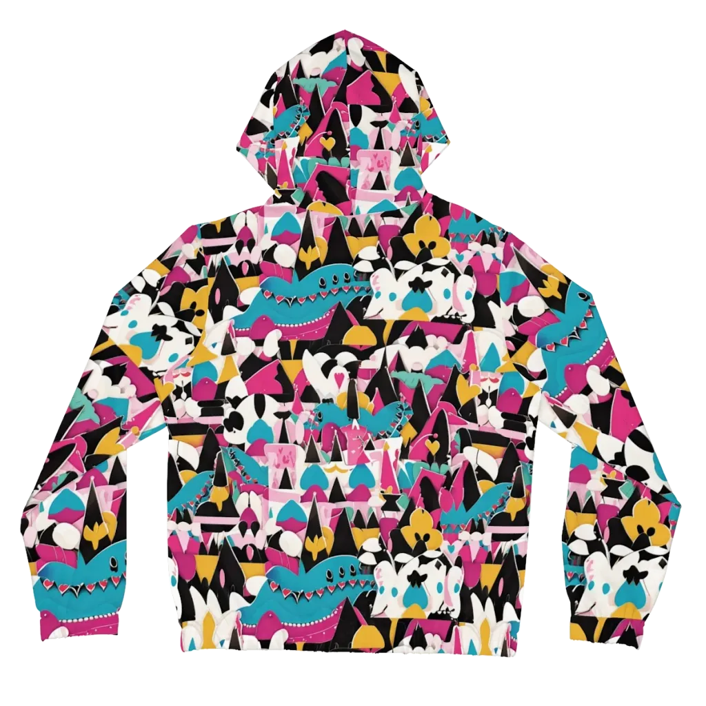 Carnival Circuit on Women's Full-Zip Hoodie — Back