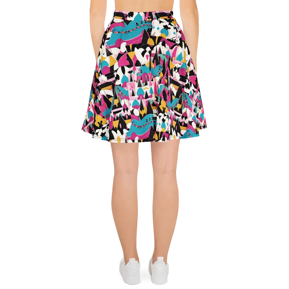 Carnival Circuit on Skater Skirt — Back