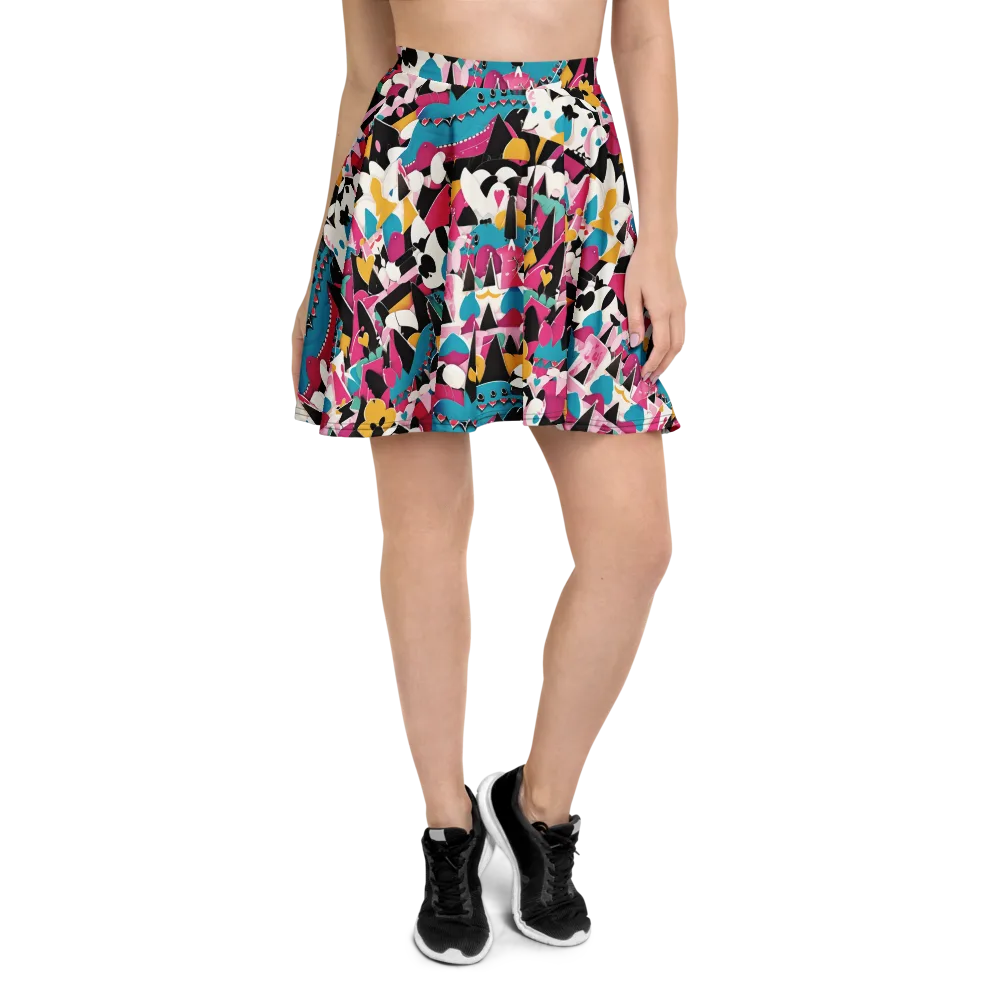 Carnival Circuit on Skater Skirt — Front