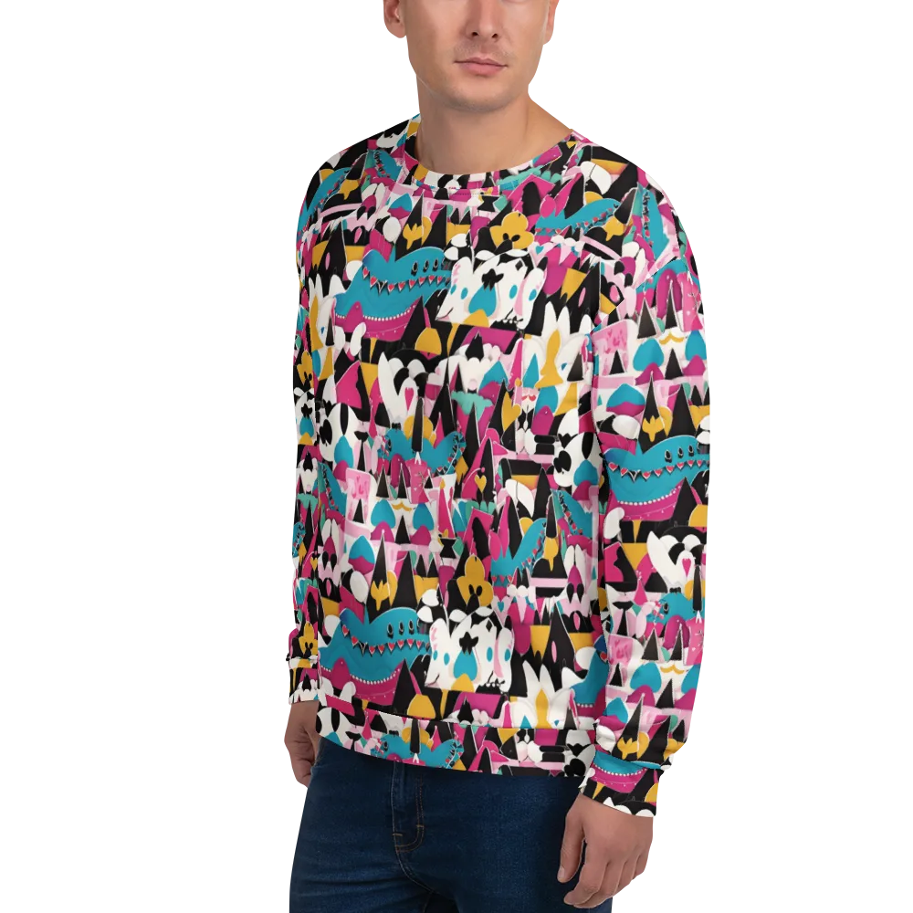 Carnival Circuit on Sweatshirt — Left Front