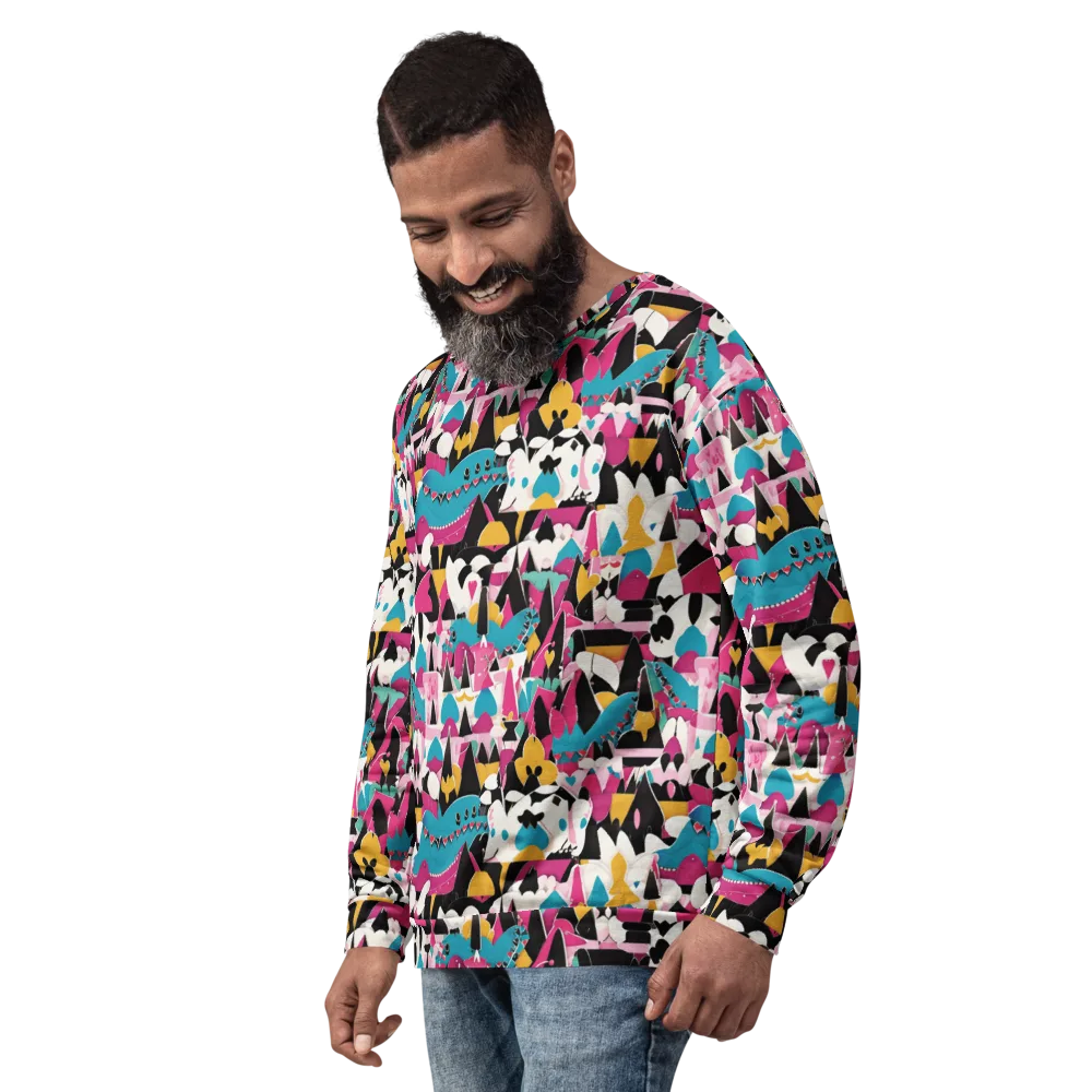 Carnival Circuit on Sweatshirt — Left Front