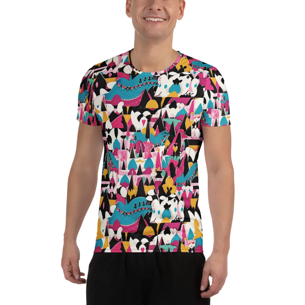 Carnival Circuit on Men's Athletic T-Shirt — Front
