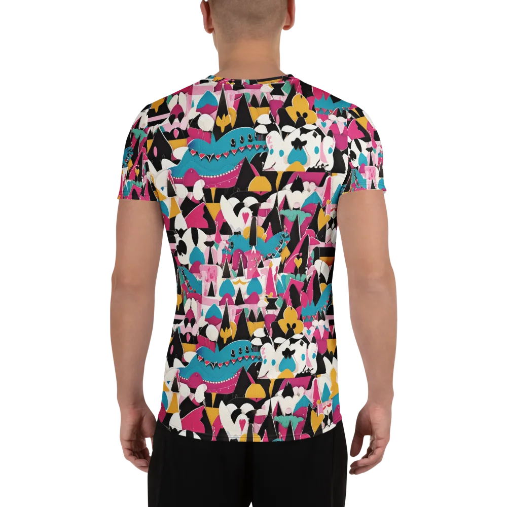 Carnival Circuit on Men's Athletic T-Shirt — Back