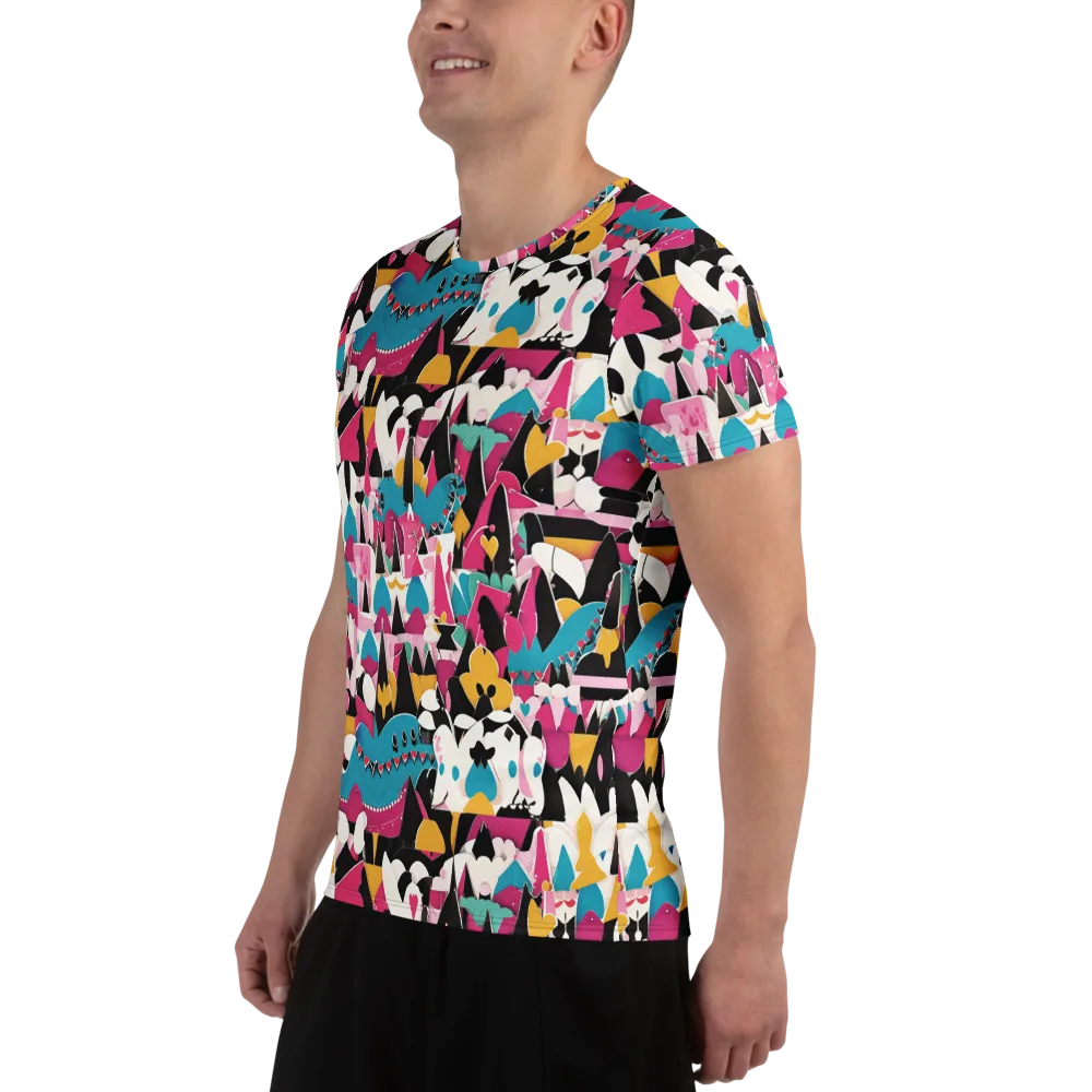 Carnival Circuit on Men's Athletic T-Shirt — Left
