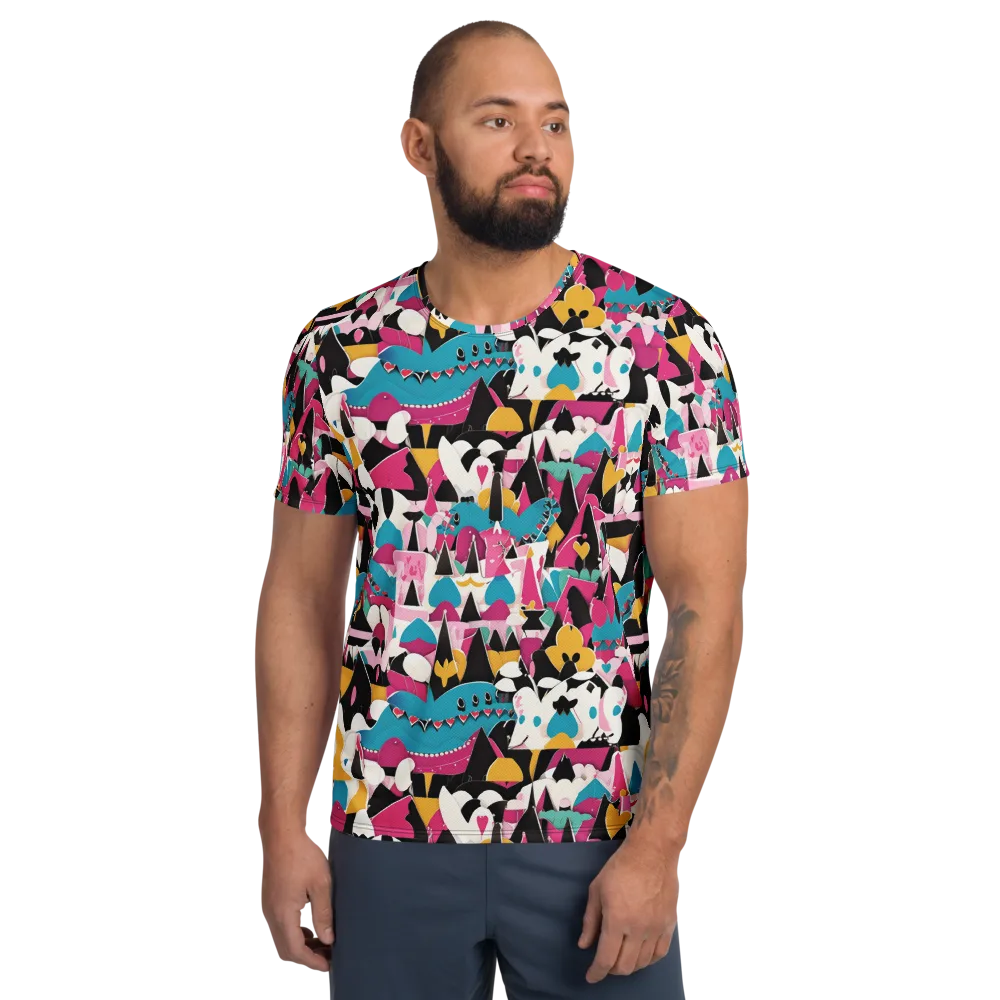Carnival Circuit on Men's Athletic T-Shirt — Front