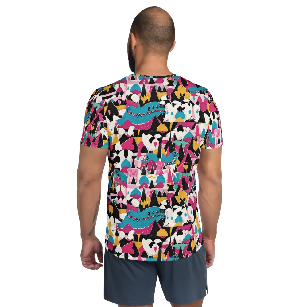 Carnival Circuit on Men's Athletic T-Shirt — Back