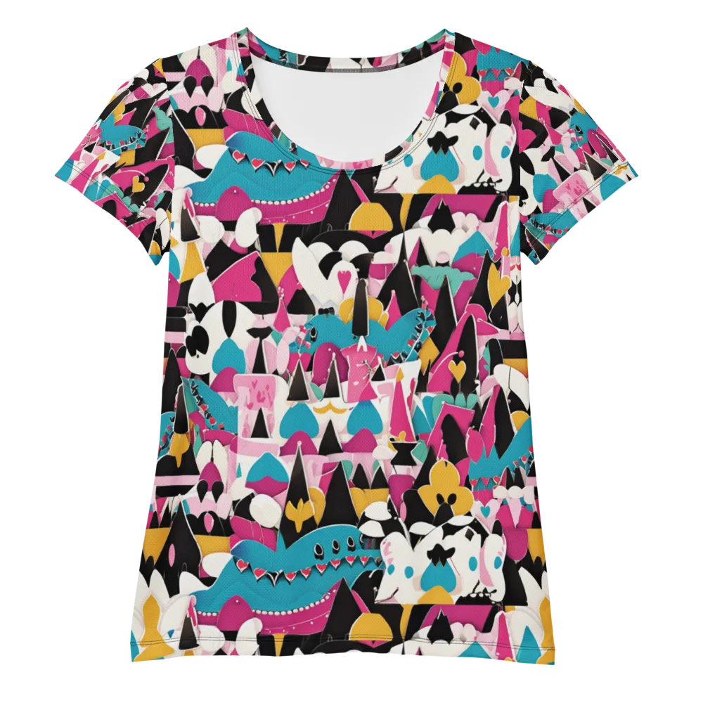 Carnival Circuit on Women's Athletic T-Shirt — Front