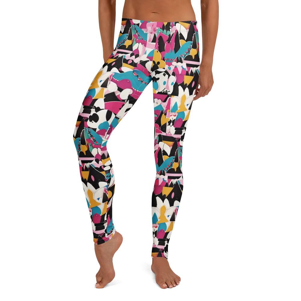 Carnival Circuit on Leggings — Front
