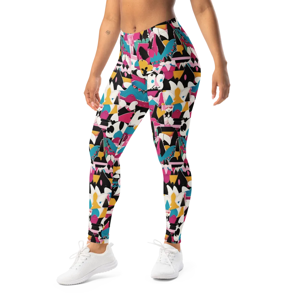 Carnival Circuit on Leggings — Left Front