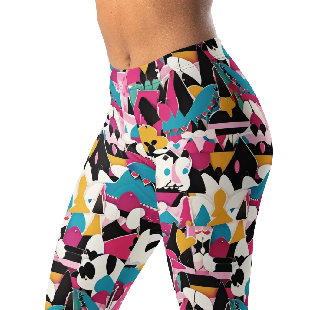 Carnival Circuit on Leggings — Left Front