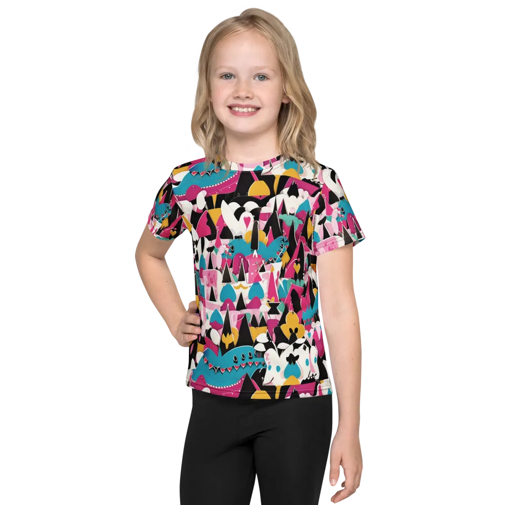Carnival Circuit on Kids Crew Neck T-Shirt — Front