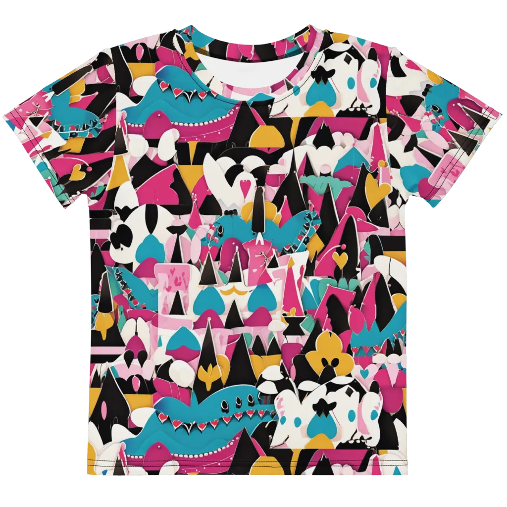 Carnival Circuit on Kids Crew Neck T-Shirt — Front