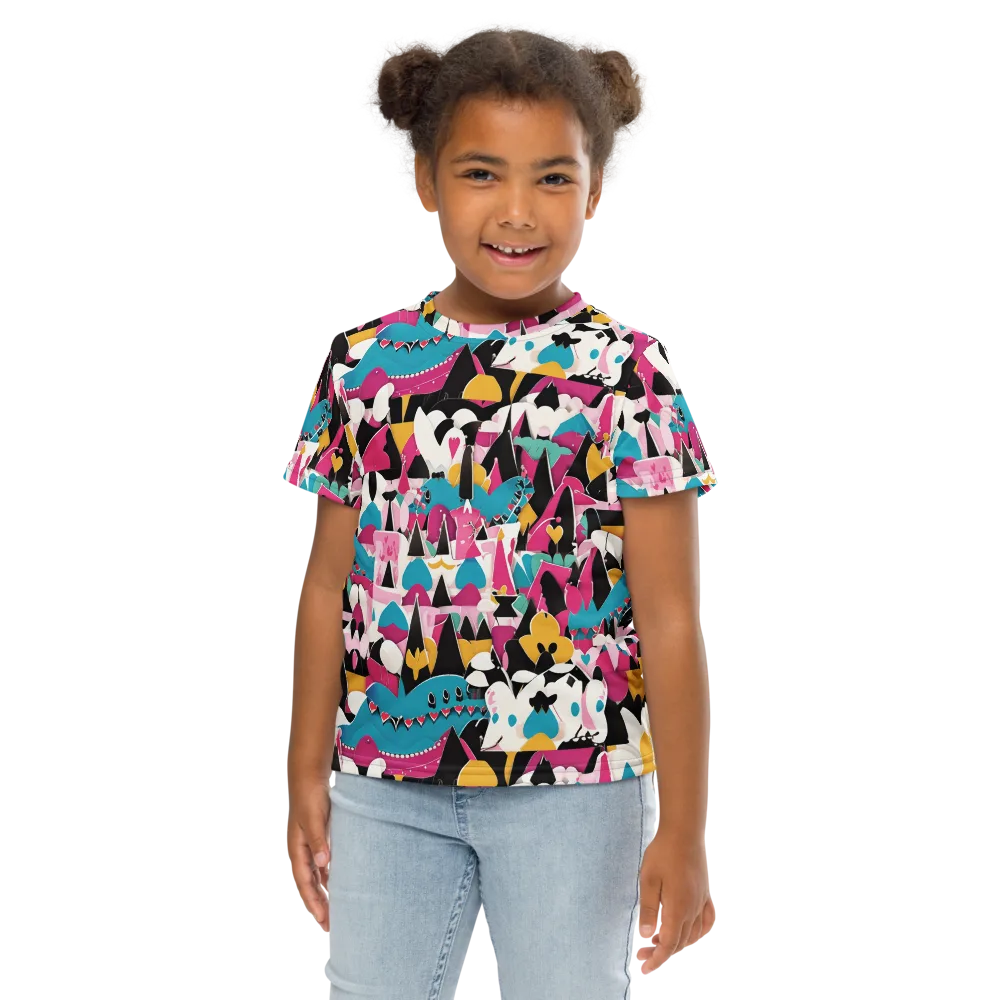 Carnival Circuit on Kids Crew Neck T-Shirt — Front