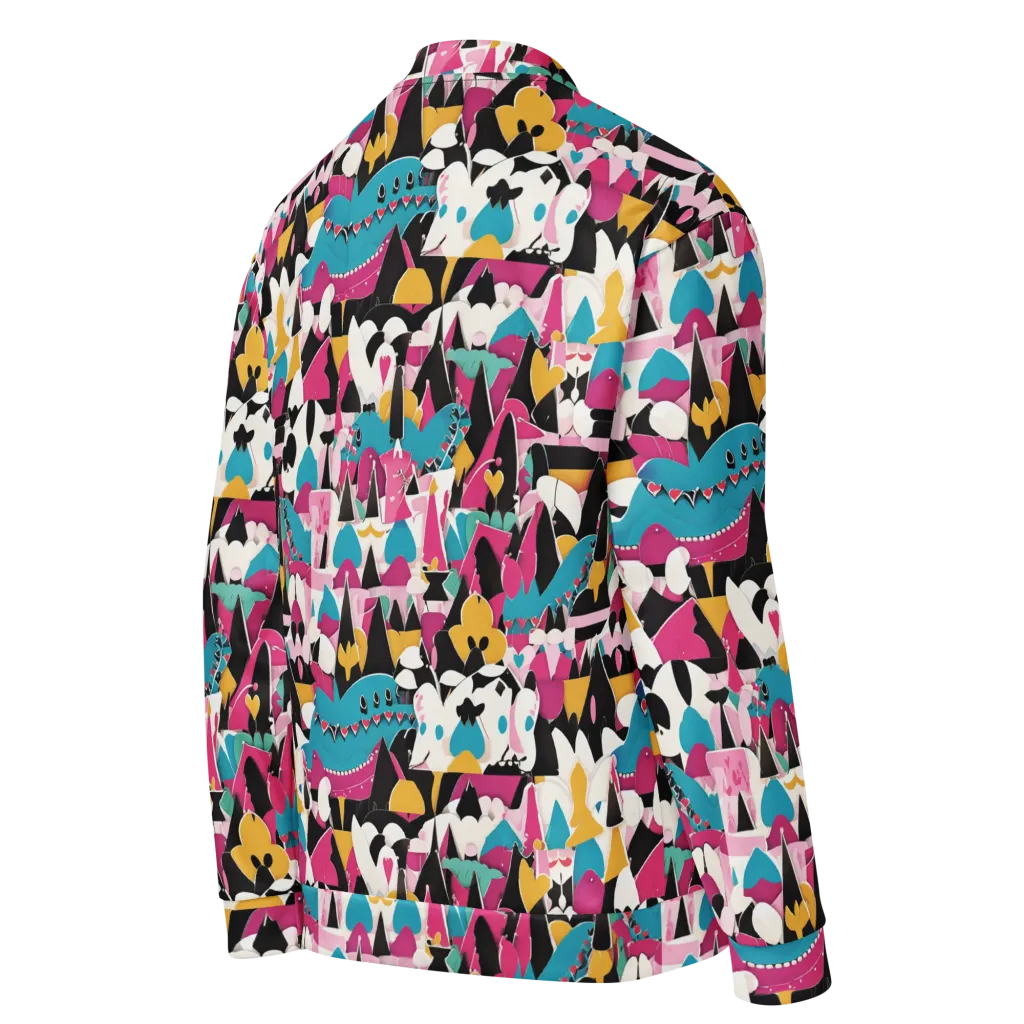Carnival Circuit on Bomber Jacket — Right Back
