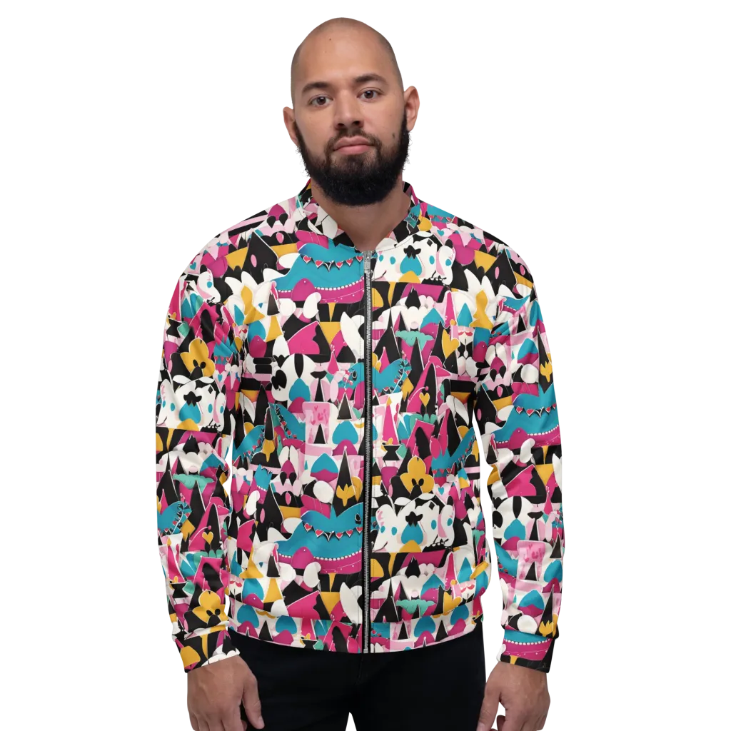 Carnival Circuit on Bomber Jacket — Front