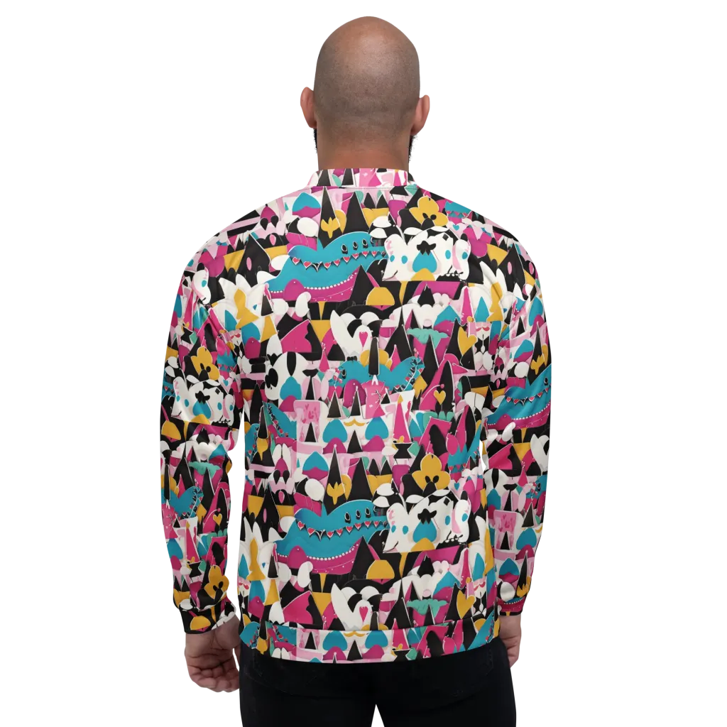 Carnival Circuit on Bomber Jacket — Back