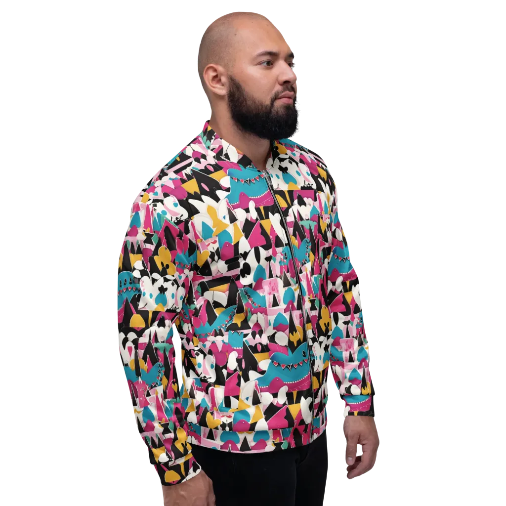 Carnival Circuit on Bomber Jacket — Right