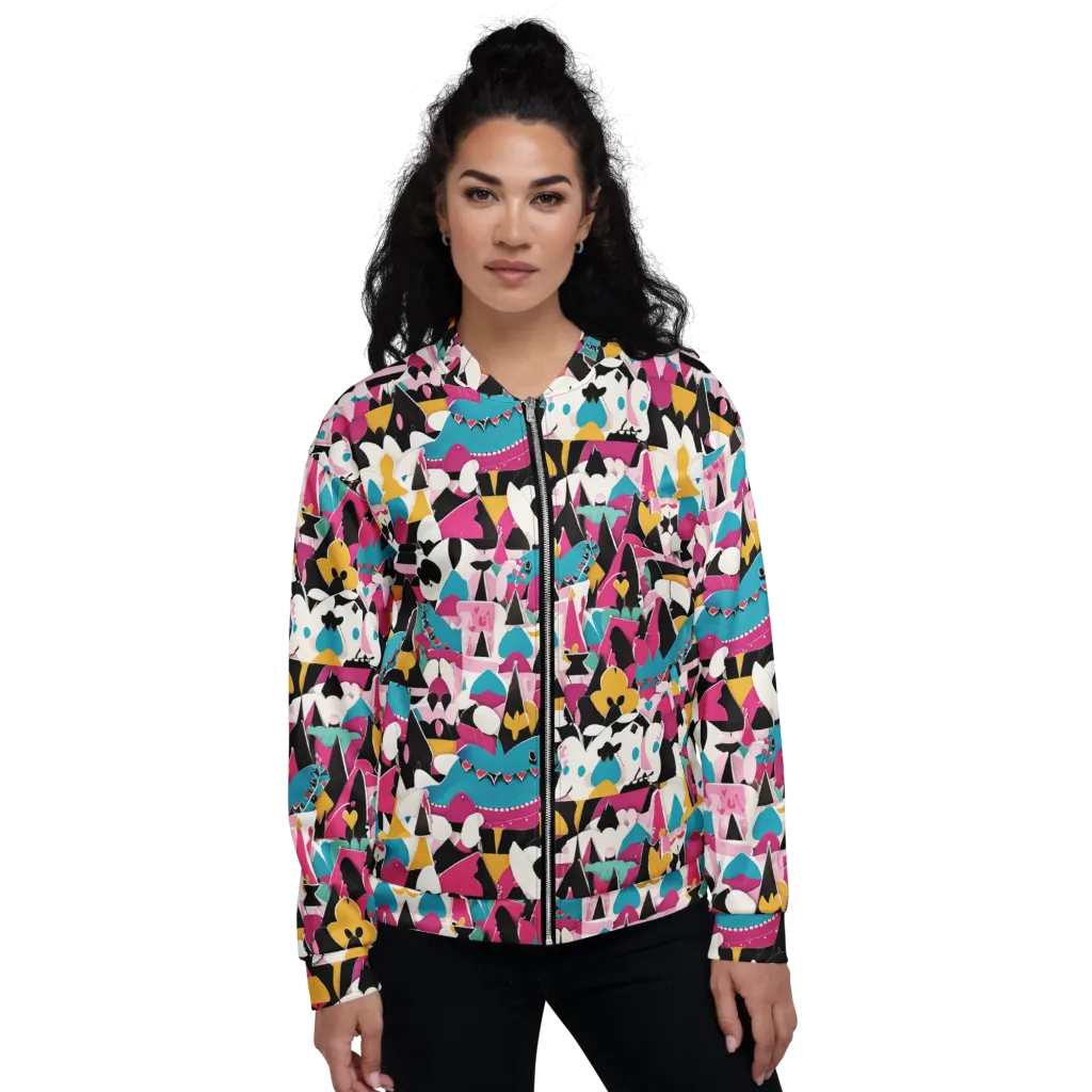 Carnival Circuit on Bomber Jacket — Front
