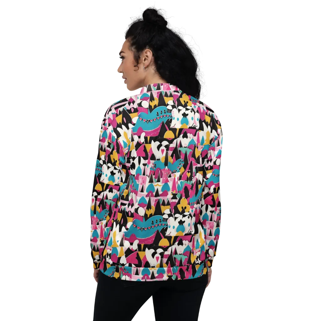 Carnival Circuit on Bomber Jacket — Back