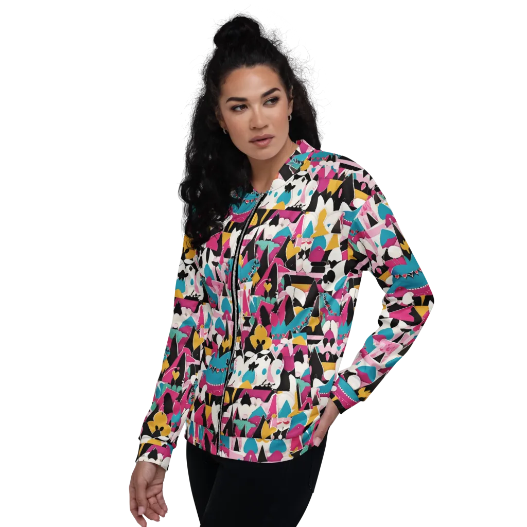 Carnival Circuit on Bomber Jacket — Left