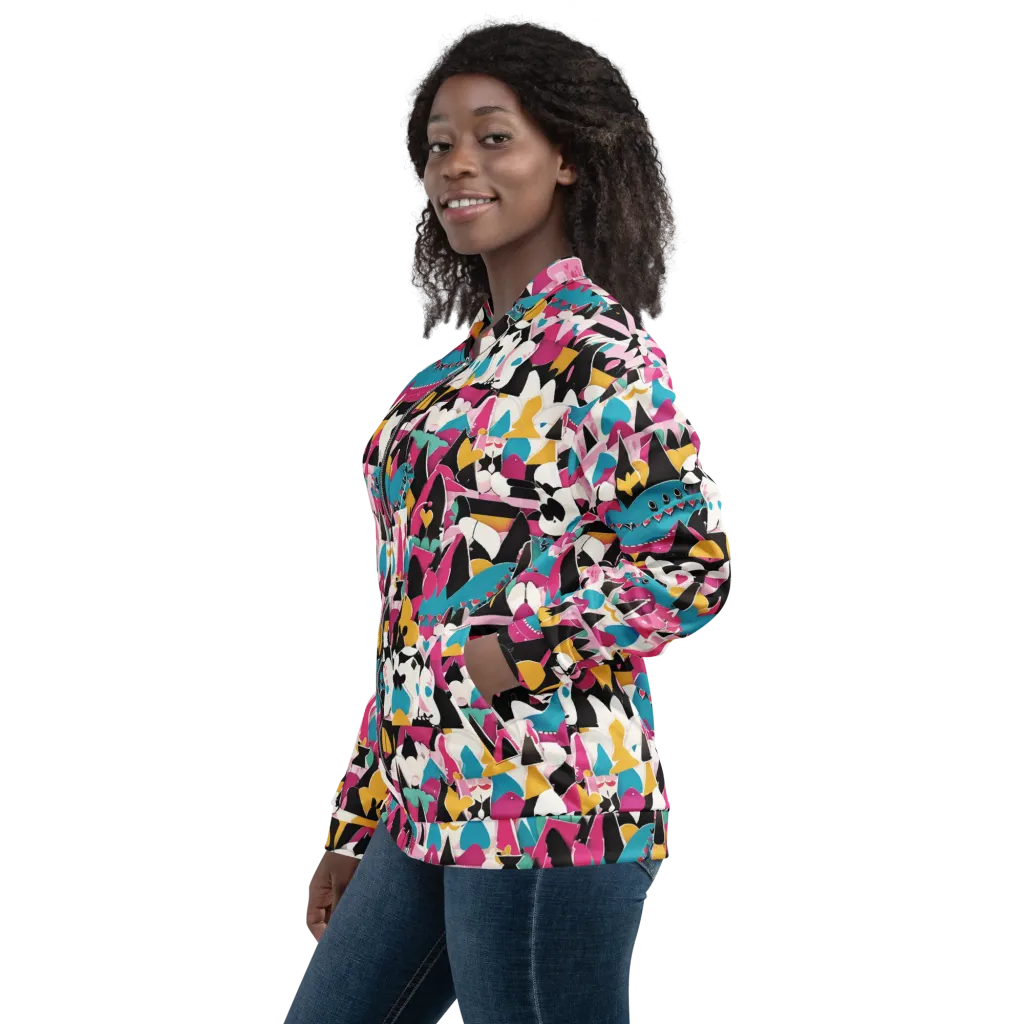 Carnival Circuit on Bomber Jacket — Left