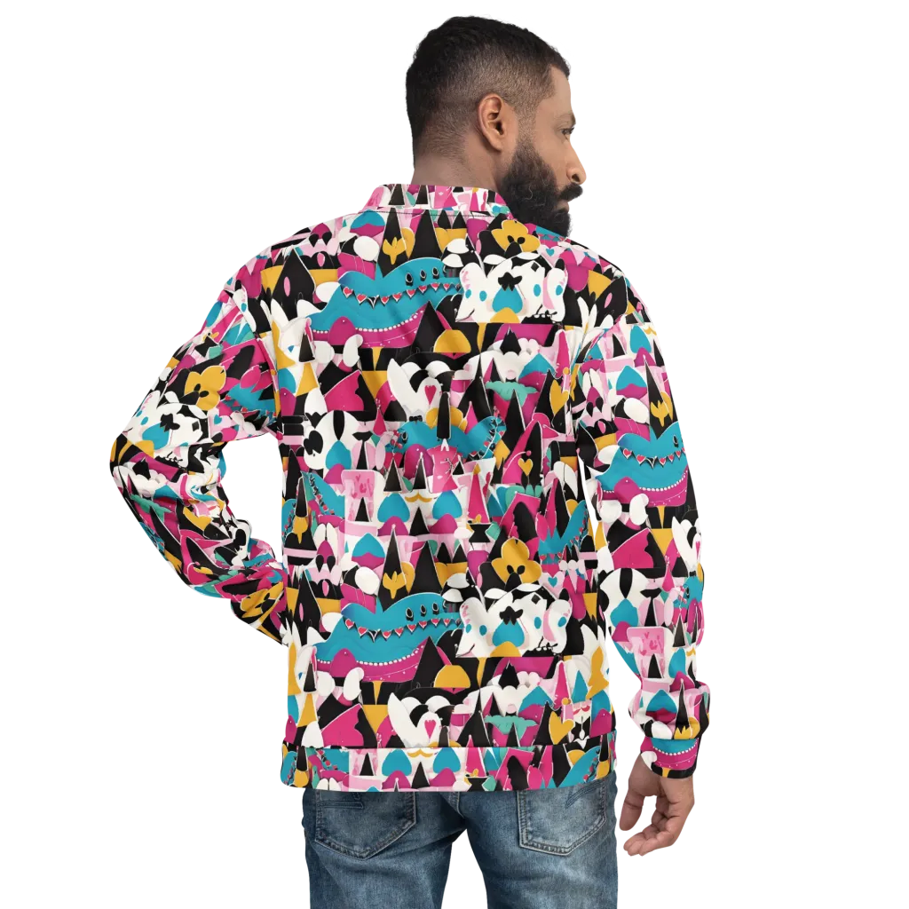 Carnival Circuit on Bomber Jacket — Back