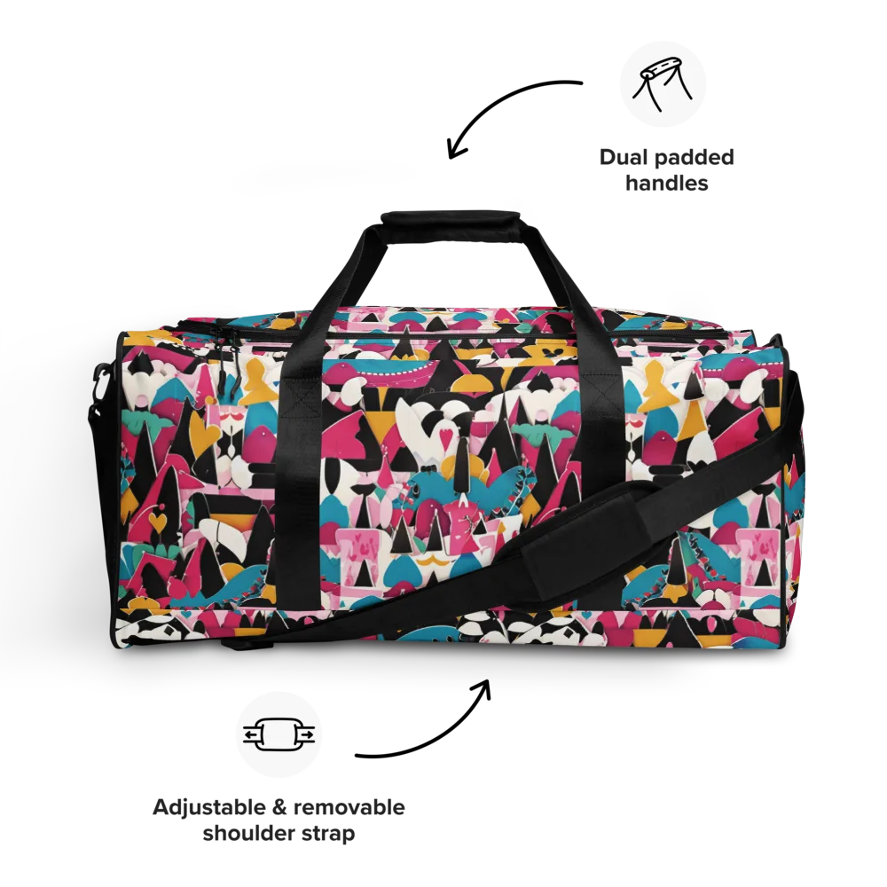 Carnival Circuit on Duffle Bag — Front