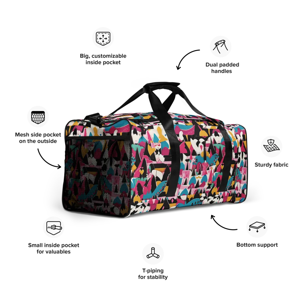 Carnival Circuit on Duffle Bag — Right Front