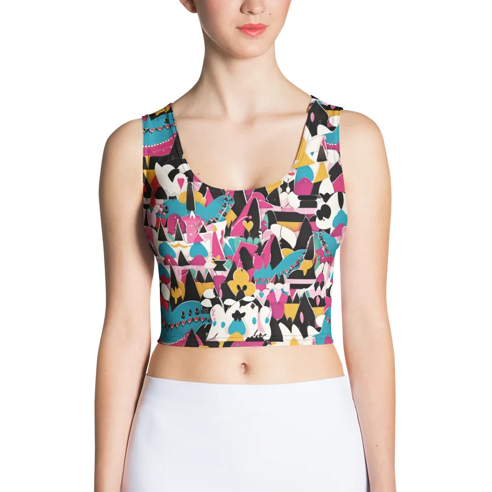 Carnival Circuit on Crop Top — Front
