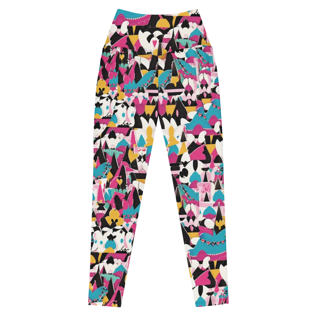 Carnival Circuit on Leggings with Pockets — Front