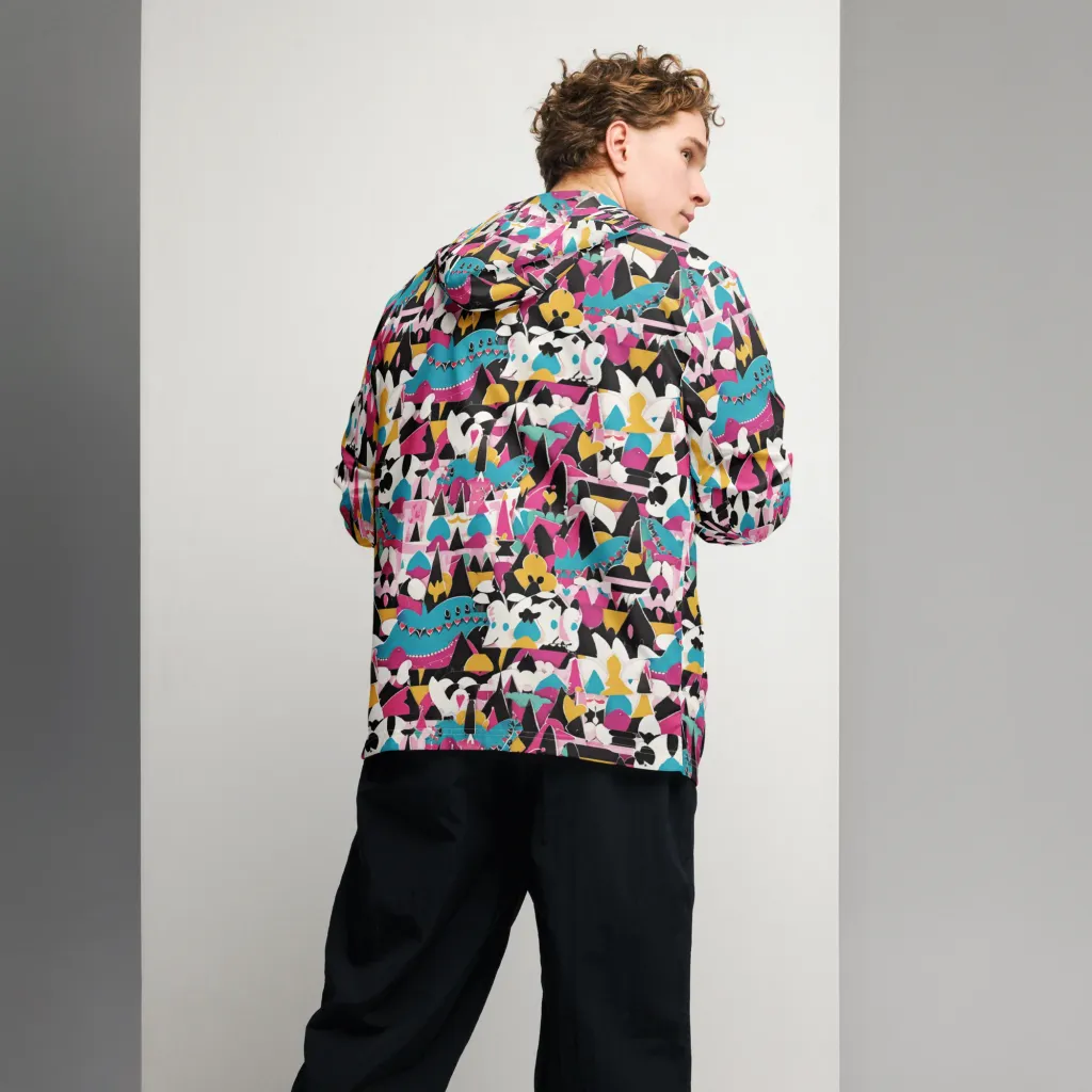 Carnival Circuit on Men's Windbreaker — Back
