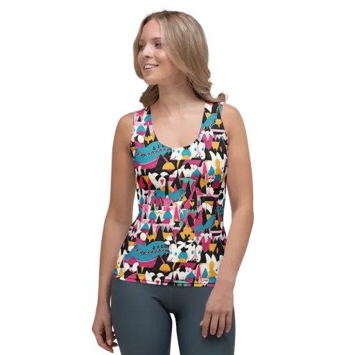 Carnival Circuit on a Women's Tank Top