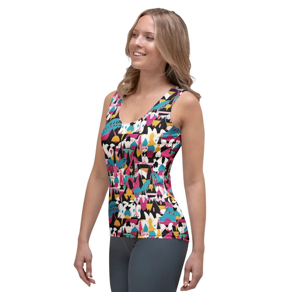 Carnival Circuit on Women's Tank Top — Left Front
