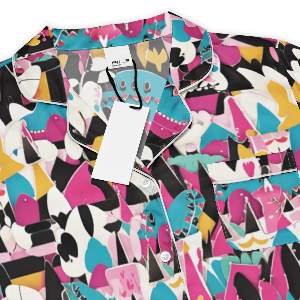 Carnival Circuit on Women's Short Sleeve Pajama Top — Product details