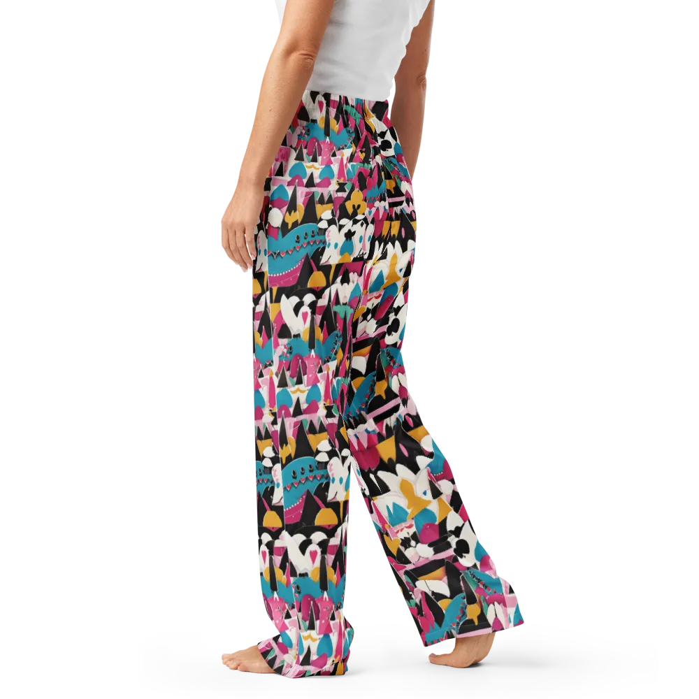 Carnival Circuit on Women's Pajama Pants — Left