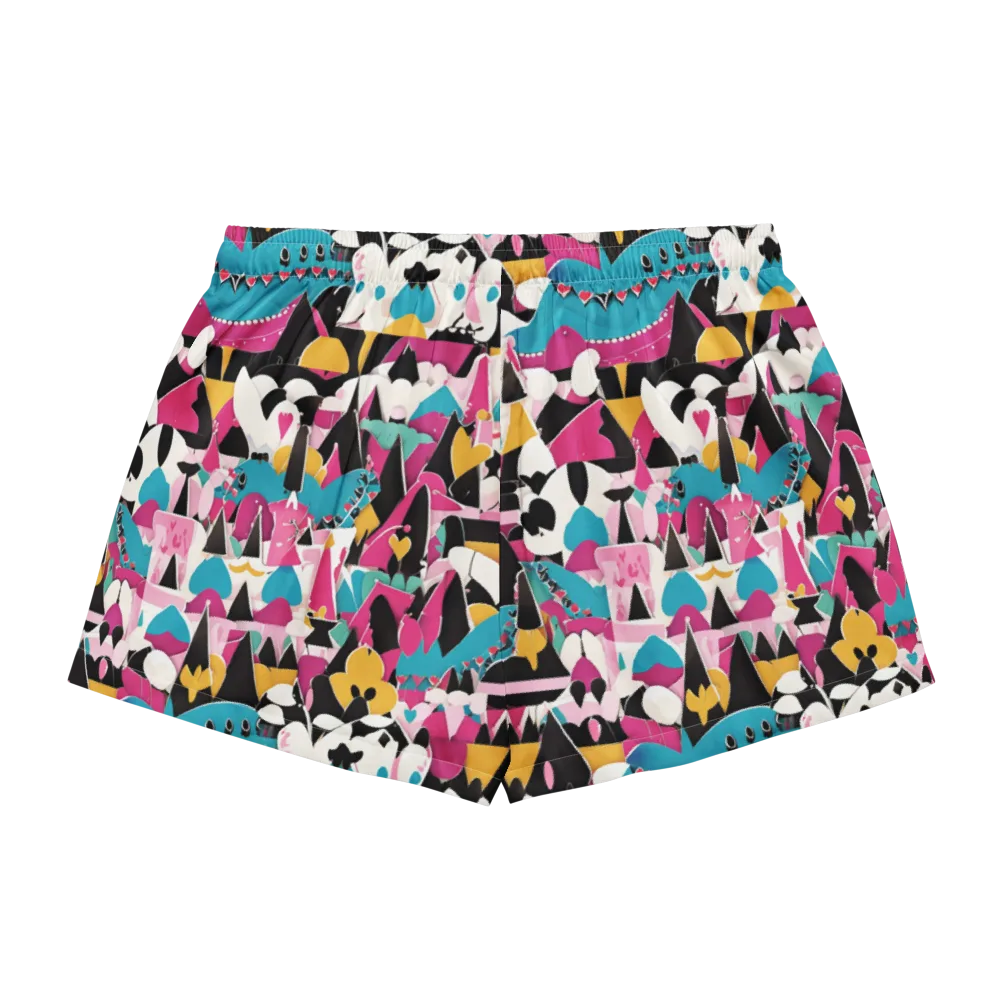 Carnival Circuit on Women's Pajama Shorts — Back
