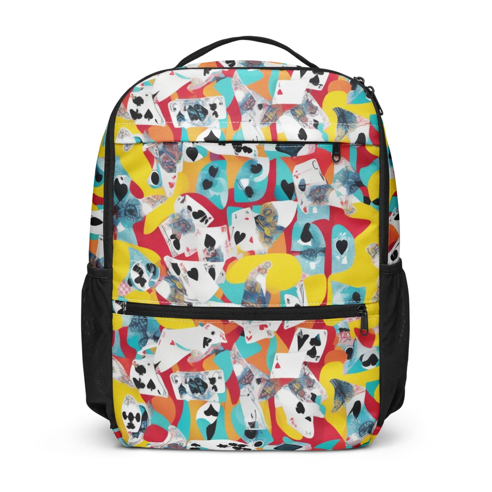 Neon Cardshark on Utility Backpack — Front