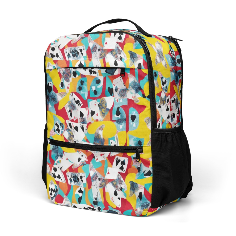 Neon Cardshark on Utility Backpack — Left Front