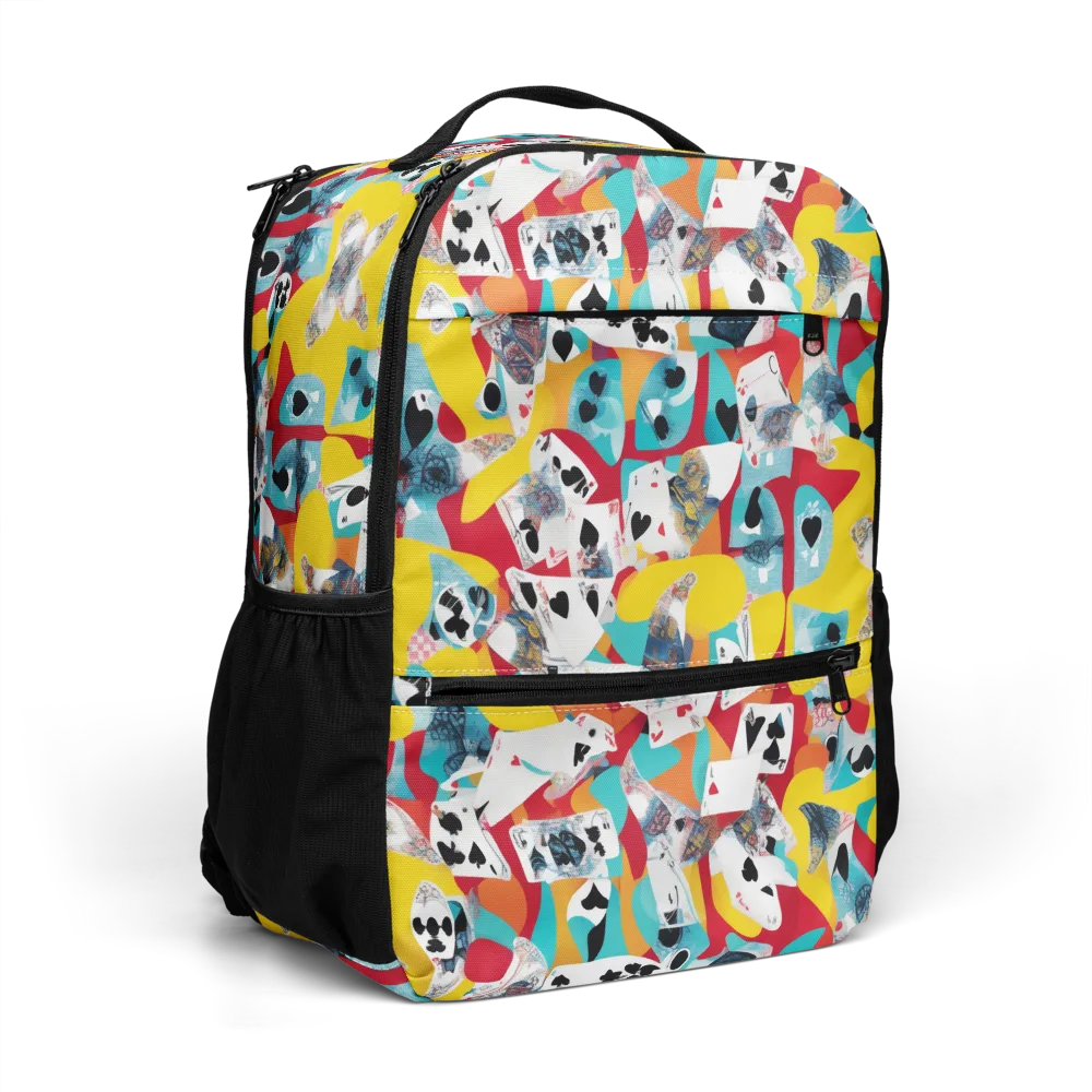 Neon Cardshark on Utility Backpack — Right Front
