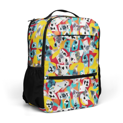 Neon Cardshark on a Utility Backpack