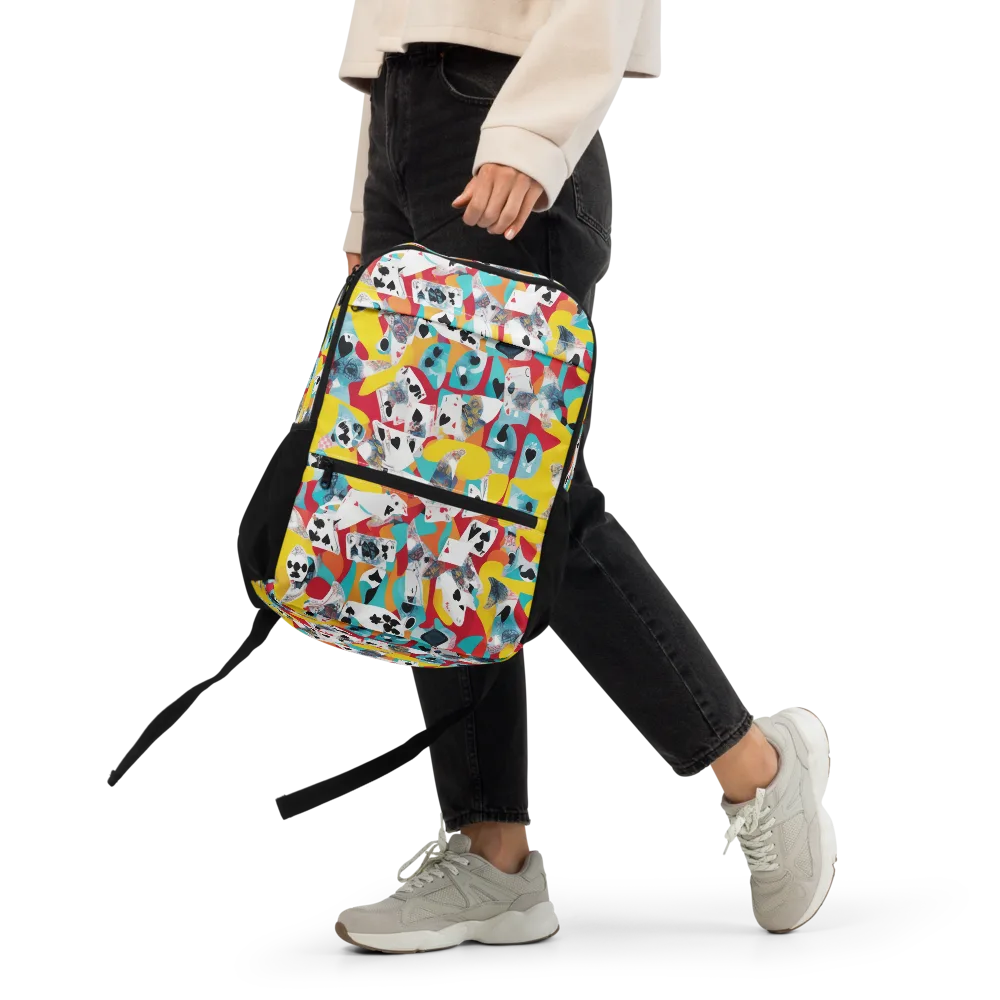 Neon Cardshark on Utility Backpack — Front