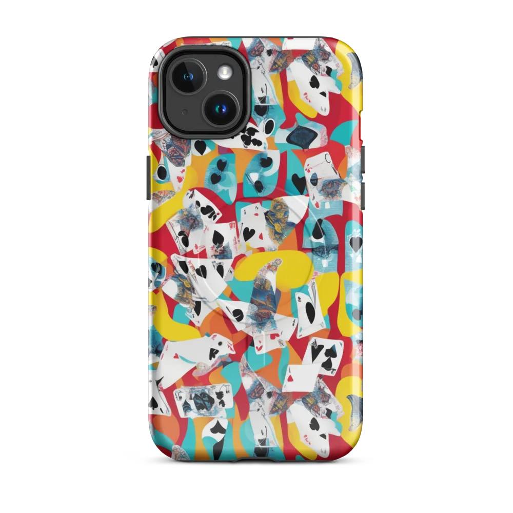 Neon Cardshark on MagSafe Tough Case for iPhone® — Front